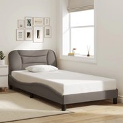vidaXL Σκελετός Κρεβατιού Χωρίς Στρώμα Taupe 100 x 200 εκ. Υφασμάτινο