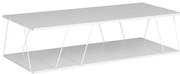 Τραπέζι Σαλονιού Tars Λευκό 120x50x30εκ 225-000025 Pakoworld 225-000025 Λευκό
