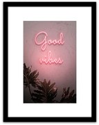 ΠΙΝΑΚΑΣ ΣΕ ΚΟΡΝΙΖΑ ARTELIBRE ΠΛΑΣΤΙΚΟ 'GOOD VIBES' 35X45X1.8CM