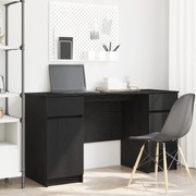 vidaXL γραφείο  Μαύρο Δρυς 140x49x76 εκ Επεξεργασμένο ξύλο