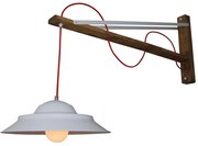 Φωτιστικό Τοίχου - Απλίκα HL-310W30 77-3164 Cahal White  Homelighting Metal,Wood
