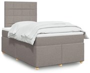 ΚΡΕΒΑΤΙ BOXSPRING ΜΕ ΣΤΡΩΜΑ TAUPE 120X200 ΕΚ. ΥΦΑΣΜΑΤΙΝΟ 3293551