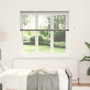vidaXL Ρολό Παραθύρου με κουρτίνες Ασημί 80 x 130 εκ Αλουμίνιο