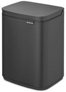 Κάδος Brabantia Bo Small 1008866, 4 L, Ομαλό και αθόρυβο άνοιγμα, Αντιολισθητική βάση, Ορυκτή επίστρωση, Σκούρο γκρι