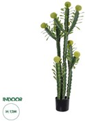 GloboStar® Artificial Garden CEREUS JAMACARU CACTUS 20193 Τεχνητό Διακοσμητικό Φυτό Κάκτος Κηρίος Υ120cm