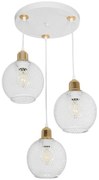 Φωτιστικό Οροφής Vividus 201-0021 40x40x80cm 3xE27 White-Gold GloboStar