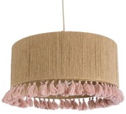 Φωτιστικό Οροφής Κρεμαστό Puertorico 02096 Boho 3xE27 IP20 50x27cm Beige-Pink GloboStar