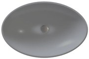 Sanitec Helios 282 Νιπτήρας Συνθετικός Επικαθήμενος 56,5x41x12cm Cement