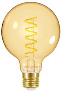 Λαμπτήρας Led Filament Amber Spiral G95 E27 4,8w 2000K 350lm Ø95xH138mm Enjoy EL825203