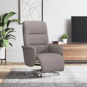 vidaXL Πολυθρόνα Ανακλινόμενη με Υποπόδιο Taupe Υφασμάτινη
