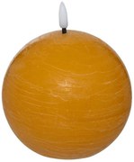 Διακοσμητικό Κερί LED Molia Atmosphera με διαστάσεις 8x8x9.5cm - Yellow