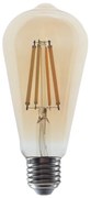 LED FILAMENT E27 ST64  AMBER 10W 2700K 230V AC 1160LM RA80 - 2700K - CONDI10WWAM