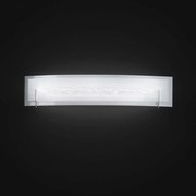 Φωτιστικό Τοίχου - Απλίκα 6488 B LC 21W Led 3000K 60x12cm White Perenz Μέταλλο,Γυαλί