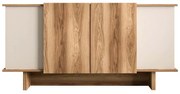 Μπουφές Diana 360ALE1502 180x40x81cm Sand-Walnut Μοριοσανίδα, Μελαμίνη