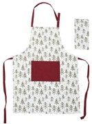 Ποδιά Home ESPRIT Λευκό Κόκκινο Πράσινο Μπεζ 60 x 0,2 x 80 cm (x2)