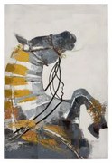 ΚΑΔΡΟ Fylliana Horse ΜΑΥΡΟ-ΜΠΕΖ-ΓΚΡΙ ΧΡΩΜΑ 120x3x80εκ 374-224-225
