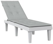 vidaXL Μαξιλάρι Σεζλόνγκ Ανοιχτό Γκρι (75+105) x 50 x 4 εκ. Υφασμάτινη