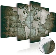 Πίνακας σε ακρυλικό γυαλί - Acrylic prints – Bronze map III - 100x50