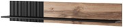 RANDOM P-1 hanging shelf, color: wotan oak/black DIOMMI V-PL-RANDOM-P-1 DIOMMI-60-22653