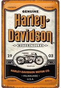 Μεταλλική πινακίδα Harley-Davidson - Genuine Motorcycles