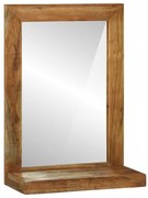 vidaXL Καθρέφτης Μπάνιου 50x22x70 εκ. Μασίφ Ξύλο Ακακίας