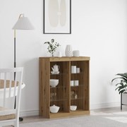 vidaXL Μπουφές με LED Φώτα Artisan Oak 41x37x100 εκ.