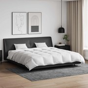 vidaXL Σετ Παπλωμάτων με μαξιλάρι 3 pcs Λευκό Φτέρος