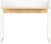 vidaXL Γραφείο Λευκό / Χρώμα Δρυός 90 x 60 x 88 εκ.