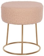 ΣΚΑΜΠΟ KARLO HM8411.20 ΕΚΡΟΥ ΜΠΟΥΚΛΕ ΥΦΑΣΜΑ ΜΕ ΧΡΥΣΗ ΒΑΣΗ Φ35x41Υ εκ.