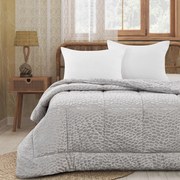 Κουβερτοπάπλωμα Ανάγλυφο Flannel 160X220 830 Light Grey