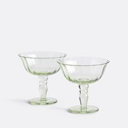 Σετ 2 χρωματιστά ποτήρια σαμπάνιας, Sabria