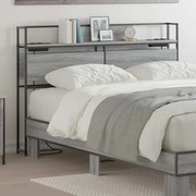 vidaXL Κεφαλάρι Αποθήκης Γκρι sonoma 140 cm Επεξεργασμένο ξύλο