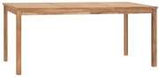vidaXL Τραπεζαρία Κήπου 180 x 90 x 77 εκ. από Μασίφ Ξύλο Teak