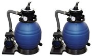 vidaXL Αντλίες/Φίλτρα Άμμου 2 τεμ. 400 W 11000 λίτρα/ώρα