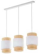 Φωτιστικό Οροφής - Ράγα Boho 6531 3xΕ27 15W 80x120cm White TK Lighting