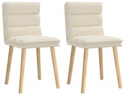 Καρέκλες Τραπεζαρίας vidaXL 2 τεμ Λινό