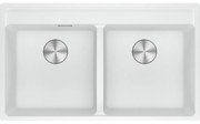 Franke Maris Bowl MRG 620-40-40 TL Polar White Γρανιτένιος Νεροχύτης 90cm
