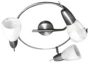 Φωτιστικό Spot Luminairies MC542ΝΜ3E Silver Metal, Glass