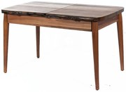 Artekko Artekko Irodsups Τραπέζι Επεκτεινόμενο Χρώμα Walnut (130x80x75)cm 783-0022