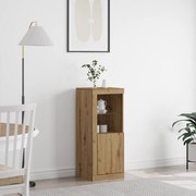 vidaXL Μπουφέ με LED Φώτα στην απόχρωση Artisan Oak 41x37x100 cm
