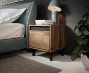 night cabinet NORD votan oak/antracyt DIOMMI CAMA-NORD-DWO/ANT-SZAFKA NOCNA