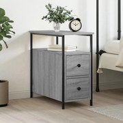 Κομοδίνο Γκρι Sonoma 30 x 60 x 60 εκ. από Επεξεργασμένο Ξύλο 826069
