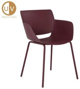 SEDIA ΚΑΡΕΚΛΑ MADDER BROWN 58x52xH79,5cm