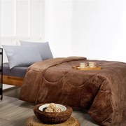 Κουβερτοπάπλωμα Υπέρδιπλο (220x240) Whitegg KB92 Brown