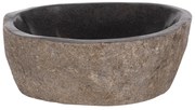Νιπτήρας C7807 Stone sink Λαξευμένη Πέτρα σε Γκρί χρώμα 40x40x20Yεκ. 40x40x20 εκ.