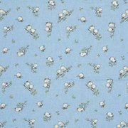 Πάνα Βρεφική Φανελένια Birds 14 Sky Blue DimCol 80x80cm 100% Βαμβακερή Φανέλα