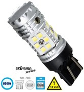 GloboStar® 81151 Λάμπα Αυτοκίνητου T20 - 7443 - W21/5W 3rd Generation Can-Bus Extreme Series LED 30 SMD 3030 24W 3600lm 360° DC 12V IP20 Ψυχρό Λευκό 6000K