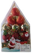 Σετ Χριστουγεννιάτικα στολίδια - 4cm - 12pcs - 023629
