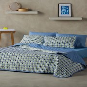 Μαξιλαροθήκες Jax (Σετ 2τμχ) Blue-Lime-Ecru Kentia 52X72 Microfiber-Polyester