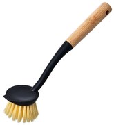 ESTIA ΒΟΥΡΤΣΑ ΚΑΘΑΡΙΣΜΟΥ ΠΙΑΤΩΝ ΧΕΙΡΟΣ BAMBOO ESSENTIALS BLACK ΣΤΡΟΓΓΥΛΗ